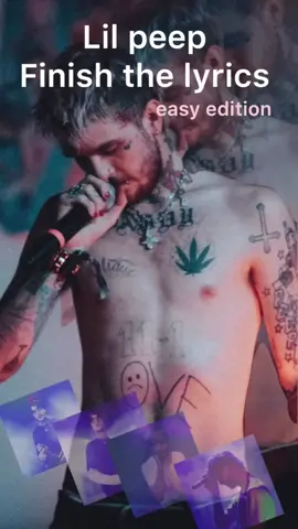 Did you get them right? Let me know if you wanna see more of these it was fun to make #lilpeep #fyp #foryou #finishthelyric #lilpeepaudio #lilpeepfan