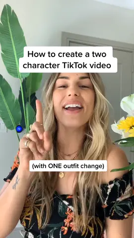 How to create a 2 character video with ONE outfit change #howto #tiktokhowto #tiktokhack #tiktok101 #tiktoktips #tiktoktip #tiktokedit #tiktokediting