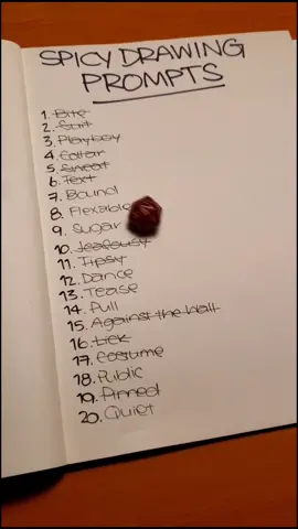 Pt 7 Spicy Prompt List: Rolled 13. Tease 😈 go check out @jess.bless 's prompt too!