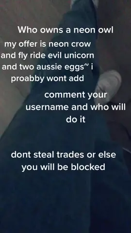 who owns a neon owl~that’s my offer please say yes i just need one more #fyp #roblox #adoptme #trades #foryoupage #follow #famous #neonowl #megaowl #r
