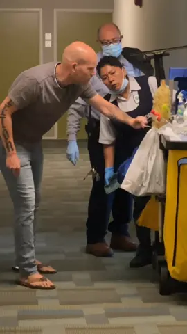 SHE LOOKED TERRIFIED! 🤣                          WHO ELSE GOT SCARED?! #magicprank #terrified #speechless #fireworks #makethemsmile