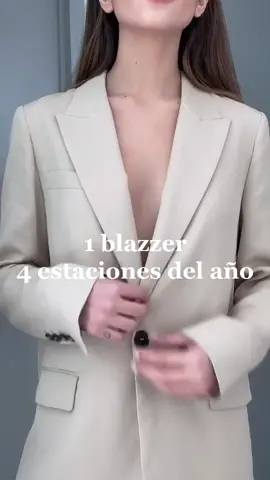 un blazer de este color es un básico, porque lo podemos usar de mil maneras✨🙌🏻 y combina con todo #fyp #outfitideas