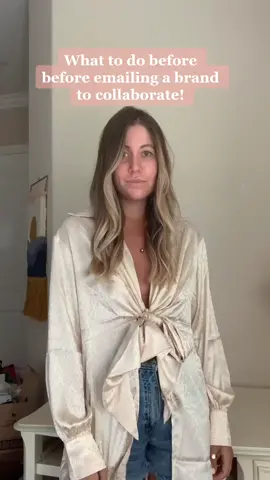 This is key before asking brands to collaborate! Sometimes doing this will cause them to reach out first! #collaboration #TikTokFashion #photohacks