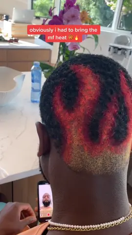@dwyanewade bringing the mf heat 🏀🔥 #fyp #art #hair #viral #HealthyHabits6Step #WearAMask
