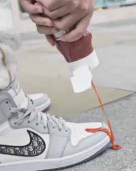 Seriously though, what are you thinking? They’re going for $15K. #sneakers #sneakerhead #airjordan #jumpman #dior #sneakernews
