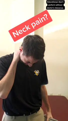 Self traction can help with neck pain #neckpain #LearnOnTikTok #edutokhealthtips #chiropractor #fyp #homegym