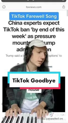 i wrote a little goodbye song in case TikTok gets banned. I think it would be cool if everyone left their favorite TikTok memory in the comments :) ❤️