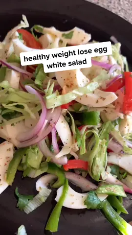 weight loss egg white veggies salad . its healthy .simple and easy to make #salad #weightloss #foryou #foryoupage #manistyle321 #tiktokusa #tiktok
