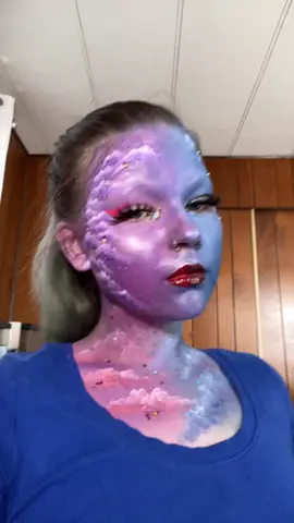 i love painting clouds 🥺💜 #makeup #fyp #GimmeLove #ReadingList