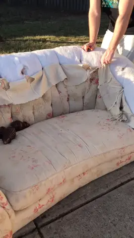 A simple idea on how to repurpose a couch! #tiktokpartner #LearnOnTikTok #furniture #howto