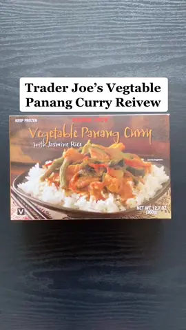 Trader Joe’s Vegetable Panang Curry Review 😋 #Foodreview #TikTokTaughtMe #traderjoesfoodreviews #traderjoes