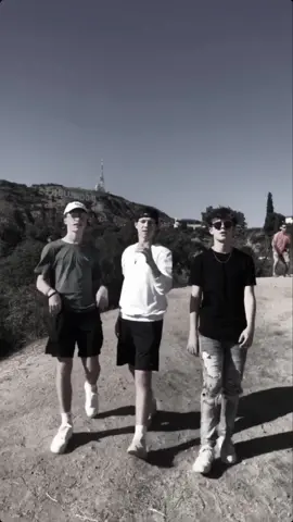 The boys took a trip to the Hollywood sign @jtcasey @owen.holt @parkerpannell
