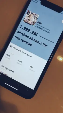 🤦🏻‍♀️ but seriously 2 MIL ON SPOTIFY?!!!!!!!! and i repeat; U GUYS ARE CRAZEEeee THANK U SO MUCH what should i do for 3 mil? lol #f2020 #avenuebeat