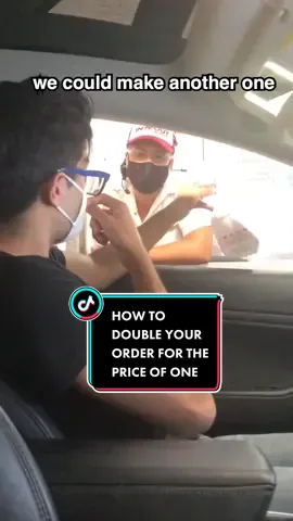 HOW TO DOUBLE YOUR ORDER FOR THE PRICE OF ONE. (don’t try this) #foryou #viral #tutorial #howto