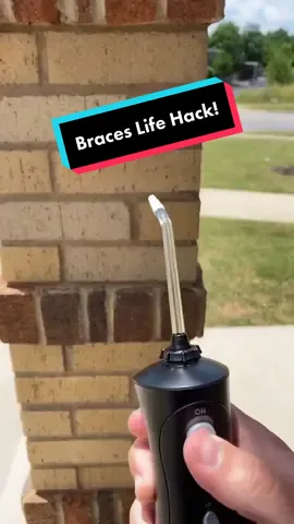 Braces Life Hack! 😱 Making Flossing SUPER SIMPLE! @waterpikofficial #WaterpikOralCare #sponsored #braces #health #teeth #flossing