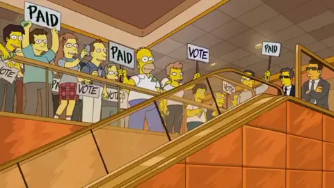 The escalator prediction from the Simpsons #thesimpsons #homersimpson #margesimpson #bartsimpson #lisasimpson #maggiesimpson #funny #fyp #featureme