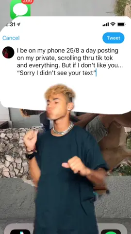 Sometimes I’ll see people’s texts but it’s RAREEEE