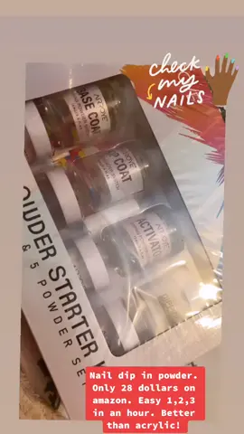 Nail dip in powder, easy 123 and much better than acrylic 🥰 #nails #nailtutorial #nailchallenge #MomsofTikTok #beautytips #lifestyleinfluencer