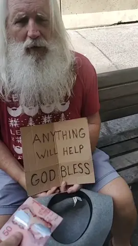 He needed $20 to get a place to stay. I had to help. ❤🙏 #foryou #foryoupage #fyp #homeless #help