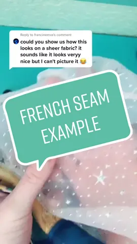 Reply to @francinemxs I hope this helps you picture what these look like on other projects! #DIY #sewing #example #frenchseam