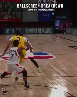 Reject the screen with your push cross ! #basketball #NBA #hoopstudy #training #torontoraptors