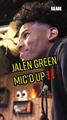 We mic’d up the 🦄 himself! Watch til the end to find out what Jalen’s dream job is‼️👀 #jalengreen #gleague #basketball #slam #slamhs #fyp #micdup