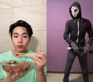#duet with @bellogan_creations Don’t bother me.. I’m eating 🥢 #fyp #foryou #henrylau #헨리
