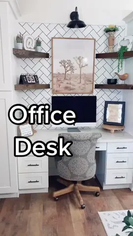 Follow for more home inspiration! #DIY #desk #officespace #homedecorideas #homedecordiy #mycrib #housecheck #diylover #modernfarmhouse #homevibes