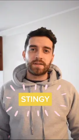 STINGY #ielts #britishenglish #toefl #englishvocabulary