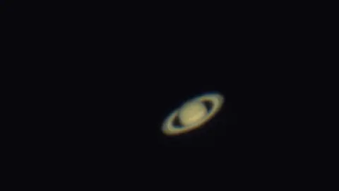 Live view of Saturn with my 8-inch telescope (zoomed in).  #saturn #planet #universe #space #Astronomy #astrophotography #photography #cosmos #nasa