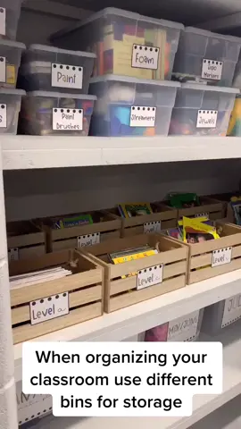 How I store materials in my classroom #LearnOnTikTok #tiktokpartner