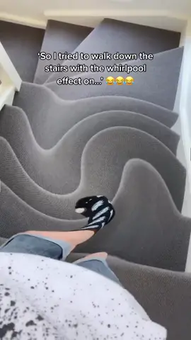 He fell into another dimension 😭 (via: @z8_ashton) #foryou #fyp #xyzbca #memezar #fail #funny #whirlpool #stairs #funny #foryoupage