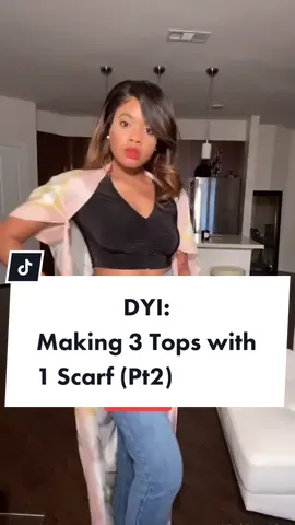 This is Pt 2 of tops out of 1 scarf! Which one is your fav?  #TikTokPartner #LearnOnTikTok #stylehacks #style #fashioninspo