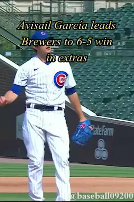 Avisail Garcia leads Brewers to win in extras.Brewers-Cubs Game Highlights5.#MLB #baseball #brewers #cubs  #baseballjerseys #foryoupage #foryou #fyp
