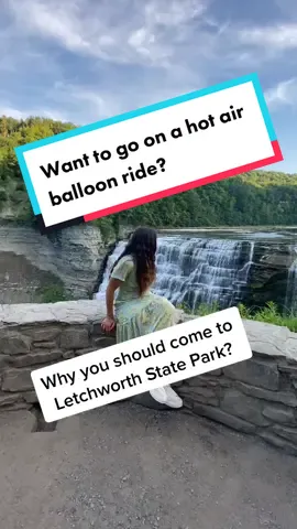 Well this maybe the most fairytale state park I have been to in #NewYork #letchworthstatepark #hotairballoon #traveldestinations