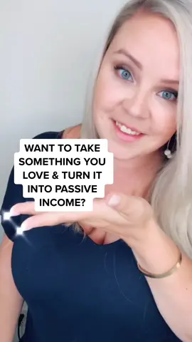 Make passive income through something you LOVE! ❤️ #smallbusinesstips_ #moneytip #salestips #dreamcareer #LearnOnTikTok