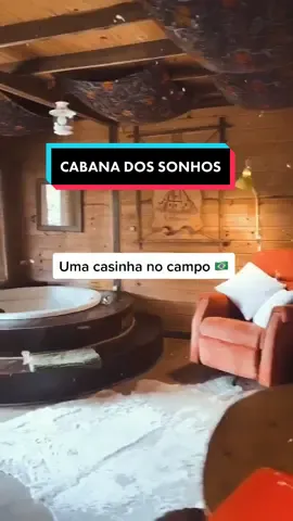 Quem topa uns dias nessa casinha? #casa #cabana #viagem #fyp #tiktokbrasil #viajandonaviagem #cachoeira