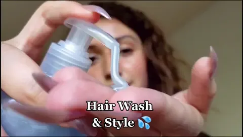 Hair Wash & Style 💦 ty to @functionofbeauty for sponsoring tonight's vid! #asmr #fyp #satisfying