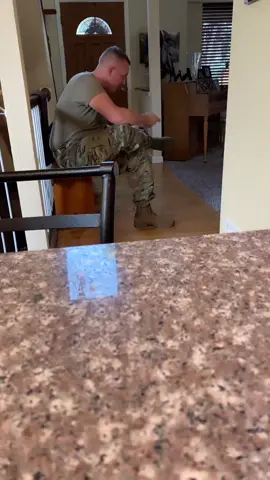 He about lost his mind 🤣🤣🤣 He went from soldier to dad real quick 😂 #shutupchallenge #prank #fyp #girldad