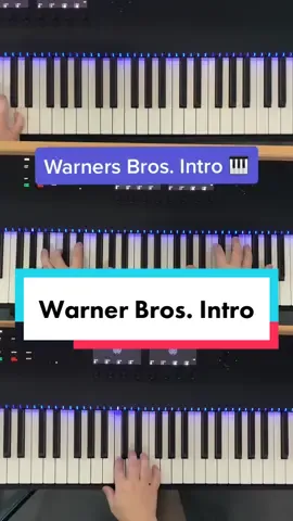 Warner Bros. Intro 🎹 #piano #warnerbros #tiktok #fyp