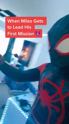 This is why you never put the kid in charge 🤦🏽‍♂️ #milesandpeter @i.am.saari #spideyhouse
