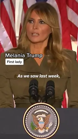 First lady Melania Trump urged the nation to come together and learn from one another during her RNC speech. #election2020