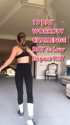 Low Impact HIIT for day 3🙌🏼 blast those calories & get your heart rate UP today!! It’s almost fri-yay! #TodayILearned #madsraefit #workoutchallenge