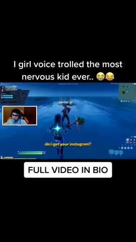 A quick throwback to when I girl voice trolled the most nervous kid ever.. 😭😂 #foryou #foryoupage #fyp #fy #fortnite