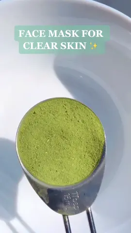 Matcha face mask✨#foryou #hack #skincare #viral
