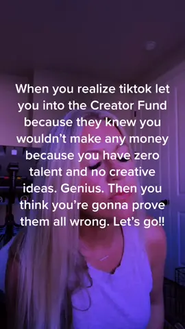Haha. Maybe not but I’m gonna try! Help a girl out! Let’s go!#tiktokcreatorfund #fyp #over40club