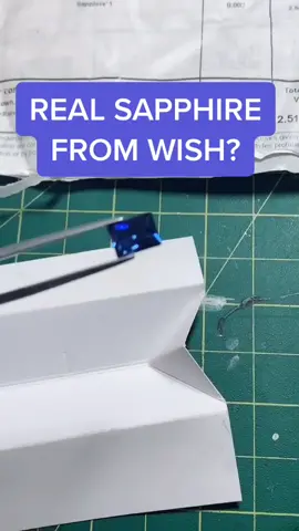 I ordered a sapphire from wish... let’s test it! #ShowAndTell #gemology #gemologist #jewelrytips #jewelrybusiness #sapphire #wish