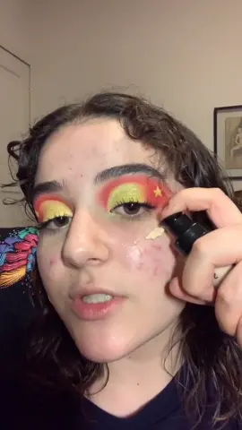 inspired by katya’s entrance outfit but i suck at details so i drew a star instead lol #foryou#katya#katyazamolodchikova#fyp#makeup#mua#viral#dragrace