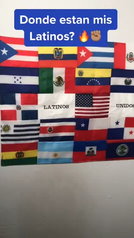 A ver mis Latinos que les parece la bandera? #LatinosUnidos #Latinos #Inmigrante #inmigracion #Mexico #Honduras #Guatemala #Colombia #Peru #ElSalvador