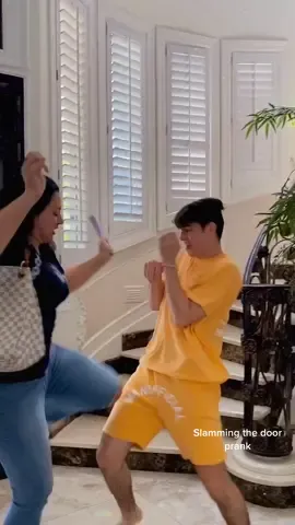My dad came out of nowhere 😂😂 ￼#parents #prank #reaction #ActingChallenge #mom